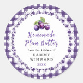 Homemade Plum Butter Label (Voorkant)