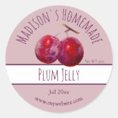 Homemade Plum Jelly Labels (Voorkant)