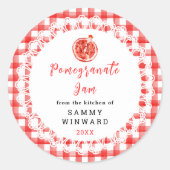 Homemade Pomegranate Jam Label (Voorkant)