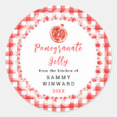 Homemade Pomegranate Jelly Label (Voorkant)