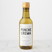 Homemade Ponche Crema Liqueur Flacelabel Wijn Etiket (Voorkant)