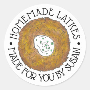 Homemade Potato Pancake-herten gemaakt door Ronde Sticker