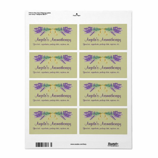 Homemade Potpourri Label (Full Sheet)