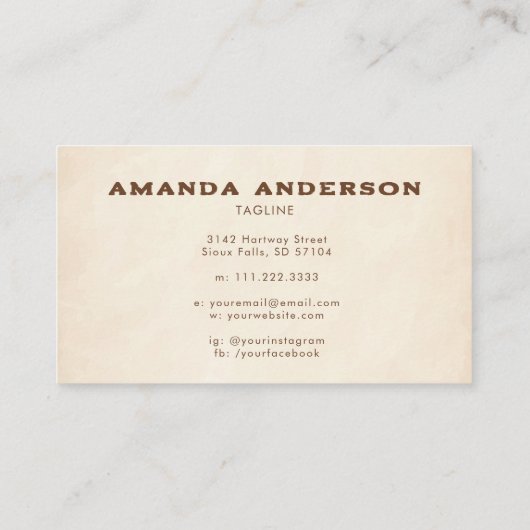 Homemade Pottery Ceramic Art Sculpt Clay Qr Code  Visitekaartje (Achterkant)