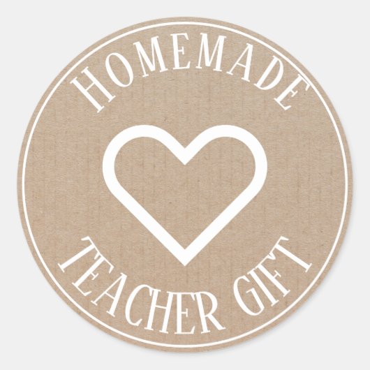 Homemade Product Robuust  Heart Craft Label (Voorkant)