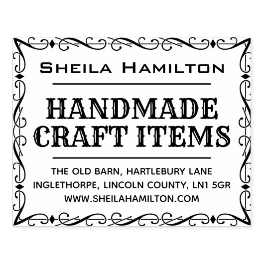 Homemade Products Label Rubberstempel (Afrduk)