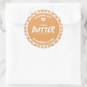 Homemade Pumpkin Butter Classic Round Sticker (Tas)