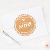 Homemade Pumpkin Butter Classic Round Sticker (Envelop)