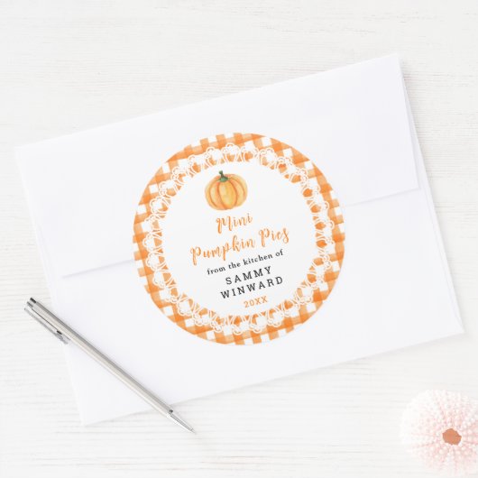 Homemade Pumpkin Muffins Label (Envelop)