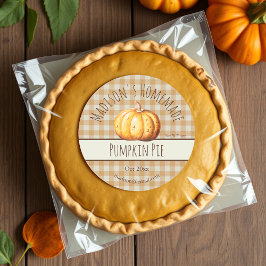 Homemade Pumpkin Pie Labels