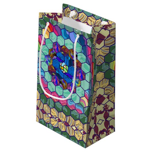 Homemade Quilt Klein Cadeauzakje (Achterkant Gekanteld)