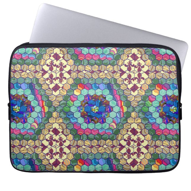 Homemade Quilt Laptop Sleeve (Voorkant)