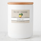 Homemade Quince Jelly Labels Voedselcontainer Etiket (Voorkant)