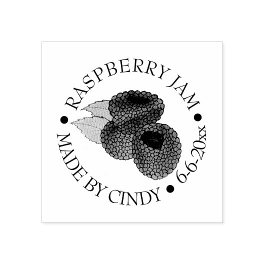 Homemade raaspberry Jam Jelly PReserves, geconserv Rubberstempel (Afrduk)