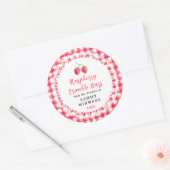 Homemade Raspberry Crumble Bars Label (Envelop)