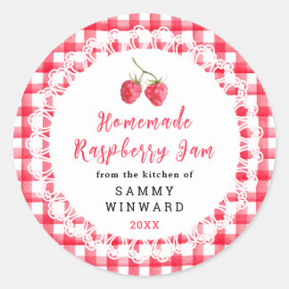 Homemade Raspberry Jam Label