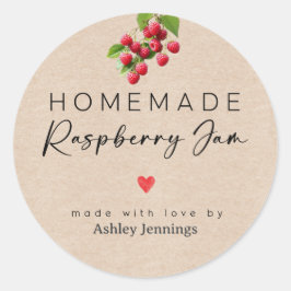 Homemade Raspberry Jam Labels | Made with Love