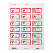 Homemade raspberry sum mer vruchtenjam hamper etiket (Full Sheet)