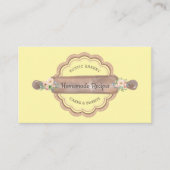 Homemade Recepten Bakkerij geel Visitekaartje (Voorkant)