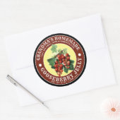  Homemade Red Gooseberry Jelly Sjabloon Ronde Sticker (Envelop)
