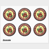  Homemade Red Gooseberry Jelly Sjabloon Ronde Sticker (Vel)