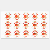 Homemade Red Pepper en Butternut Squash Soup Labels (Vel)