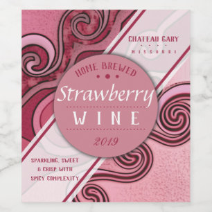 Homemade red wine cordial gepersonaliseerd wijn etiket