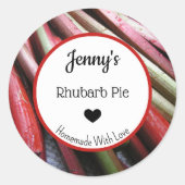 Homemade Rhubarb Pie Sticker (Voorkant)