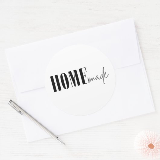 Homemade Ronde Sticker (Envelop)