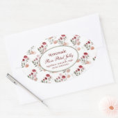 Homemade Roos Petal Jelly  Rozen Ovaal etiket (Envelop)