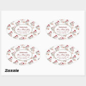 Homemade Roos Petal Jelly  Rozen Ovaal etiket (Vel)