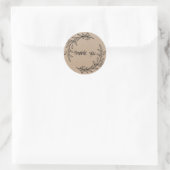 Homemade Rustic Wreath Etiket bedankt (Tas)