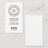 Homemade rustige logo aangepaste sociale eenvoudig visitekaartje (Voorkant / Achterkant)