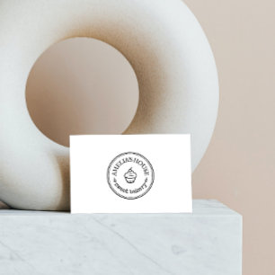 Homemade rustige logo, eenvoudig visitekaartje