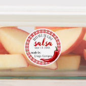 Homemade Salsa Hot Jalapeno Mexican Sauce Canning Labels (Aangebracht)