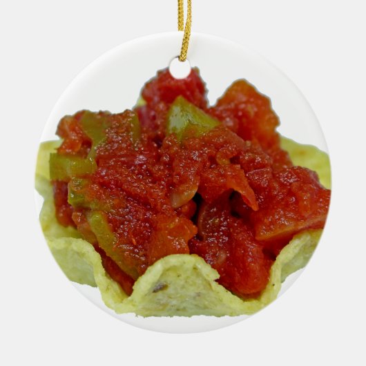 Homemade Salsa Keramisch Ornament (Voorkant)