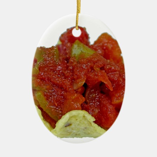 Homemade Salsa Keramisch Ornament (Voorkant)