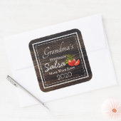 Homemade Salsa Persoonlijk Vierkante Sticker (Envelop)