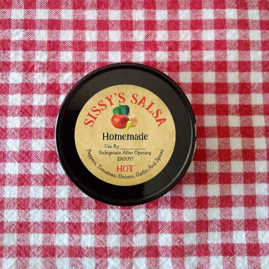 Homemade Salsa Product Sticker