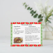 Homemade Salsa Recipe Card Briefkaart (Staand voorkant)