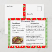 Homemade Salsa Recipe Card Briefkaart (Voorkant / Achterkant)