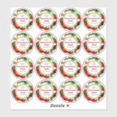 Homemade salsa uit uw keukenbliksetiket sticker (Vel)