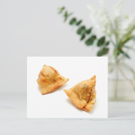 Homemade samosas briefkaart (Staand voorkant)