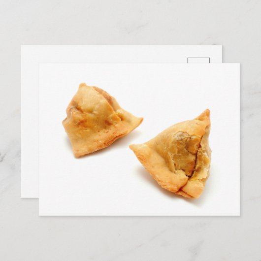 Homemade samosas briefkaart (Voorkant / Achterkant)