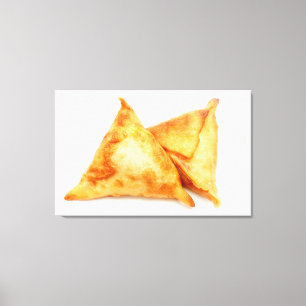 Homemade samosas canvas afdruk