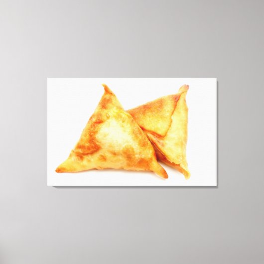 Homemade samosas canvas afdruk (Voorkant)