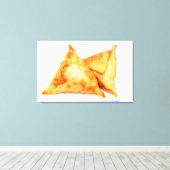 Homemade samosas canvas afdruk (Insitu (Houten vloer))