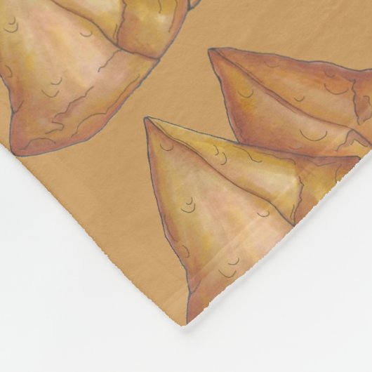 Homemade Samosas Indian Food Cooking Foodie Fleece Deken (Hoek)