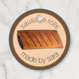 Homemade SaUSE Rolls British Pastry gebrand door Bedankjes Labels