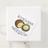 Homemade Scotch Eggs UK British Snack Food Bedankjes Labels (In situ)